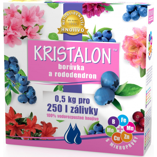 Hnojivo Agro  Kristalon Rododendron a borůvka 0.5 kg