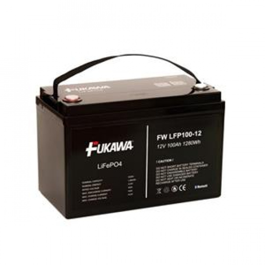 FUKAWA FW LFP100-12 (12,8V;100Ah;1280Wh;M8;BMS;Bluetooth) LiFePo4