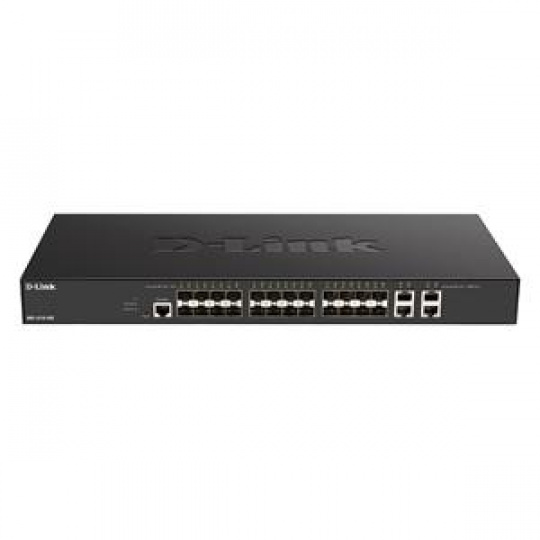 D-Link DXS-1210-28S 24 x 10G SFP+  ports + 4 x 10G Base-T ports Smart Managed Switch