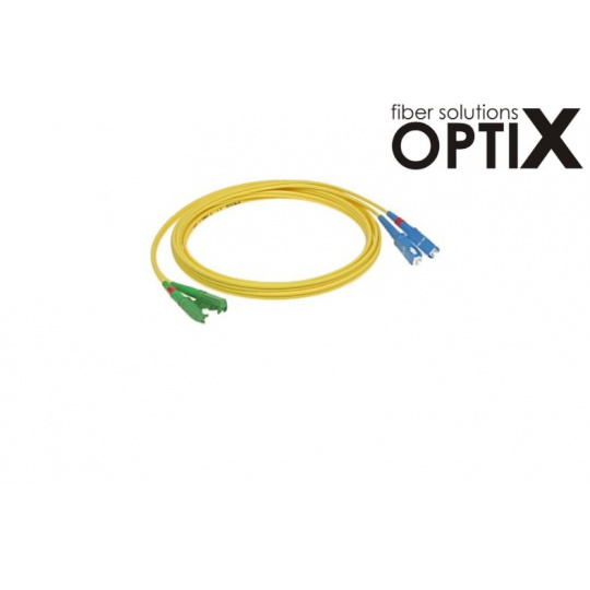 OPTIX E2000/APC-SC optický patch cord 09/125 1m G657A