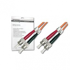 DIGITUS Fiber Optic Patch Cord, ST to ST, Multimode, OM1, 62.5/125 µ, Duplex Length 3m