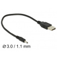 Delock Cable USB Type-A Plug Power > DC 3.0 x 1.1 mm male 27 cm