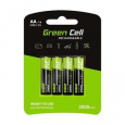 Green Cell Rechargeable Batteries 4x AA HR6 2000 mAh