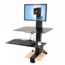 ERGOTRON WorkFit-S, Single-LD, nastavitelný stolní držák pro monitor, kláv.+myš.+odkládací plocha