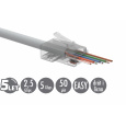 Univerzální EASY konektor RJ45 CAT5E UTP 8p8c na drát i licnu SXRJ45-5E-UTP-EASY 100ks