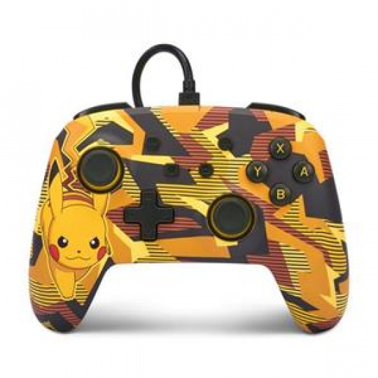 PowerA Enhanced Wired Controller for Nintendo Switch - Camo Storm Pikachu