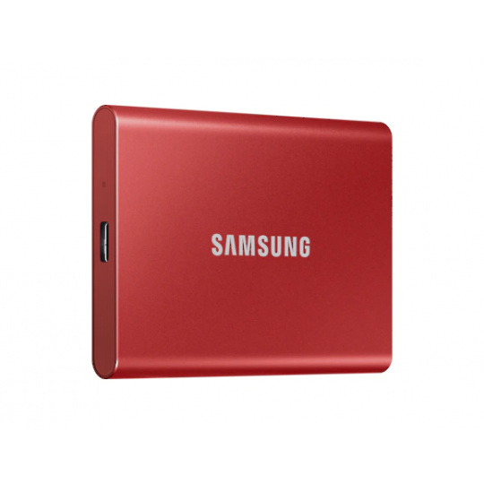 SSD disk Samsung T7 1TB, USB C 3.2 Gen2, externí, červený