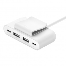 Belkin USB power Extender, 2xC 2xA až 30W, bilý