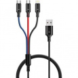 CONNECT IT Wirez 3in1 USB-C & Micro USB & Lightning, 1,2 m