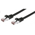 Kabel C-TECH patchcord Cat6, FTP, černý, 1m