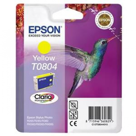 EPSON cartridge T0804 yellow (kolibřík)