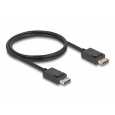 Delock Koaxiální kabel DisplayPort 16K 60 Hz 80 Gbps 1 m