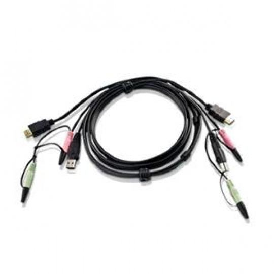 ATEN 1.8M USB HDMI KVM Cable with Audio