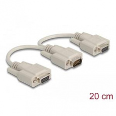 Delock Adapter VGA male > 2 x VGA female 20 cm