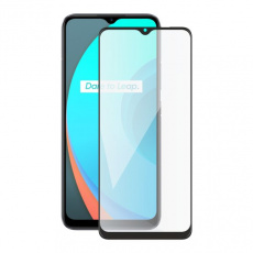 Screenshield REALME C11 (full COVER black) Tempered Glass Protection