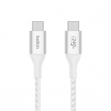 Belkin Boost charge USB-C kabel 240W, 2m, bílý