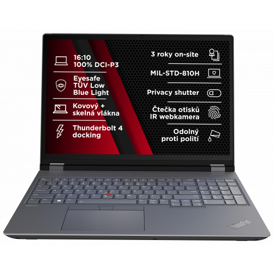 Lenovo ThinkPad P/P16 Gen 2/i7-14700HX/16"/2560x1600/32GB/1TB SSD/RTX 2000A/W11P/Black/3R