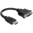 Delock adaptér HDMI samec > DVI 24+1 samice, 20 cm