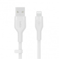 Belkin BOOST CHARGE™ Lightning/USB-A kabel, 1m, bílý - Flex