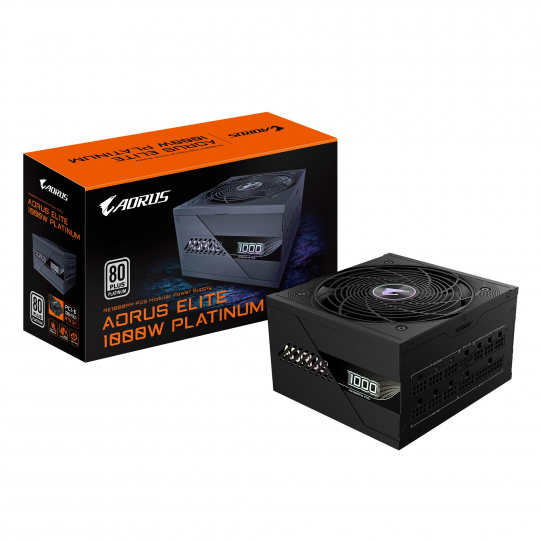 GIGABYTE AORUS ELITE P1000W/1000W/ATX 3.1/80PLUS Platinum/Modular/Retail