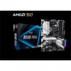 ASROCK MB B550 PRO4 (AM4, amd B550, 4xDDR4 4733, 6xSATA3, 7.1, VGA+HDMI, M.2, USB3.2, ATX)