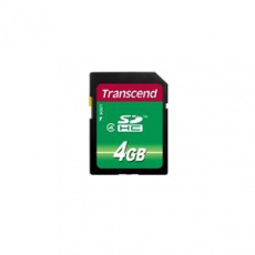 Transcend 4GB SDHC (Class 4)  paměťová karta, modrá/černá