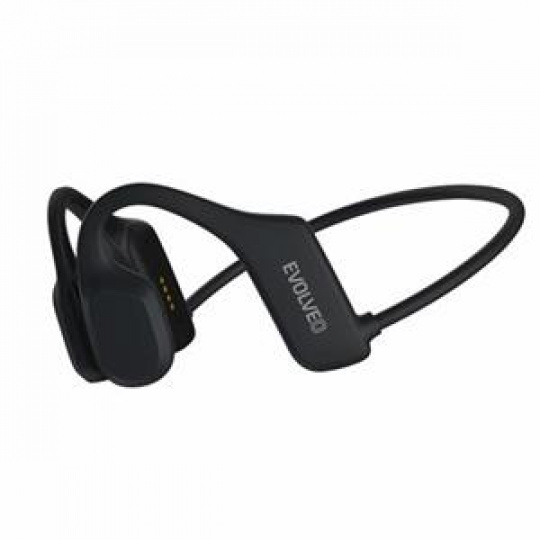 EVOLVEO BoneSwim Lite MP3 8GB, bezdrátová sluchátka s mikrofonem na lícní kosti, šedé