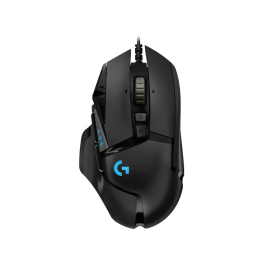 Logitech G502 HERO/Herní/Optická/Pro praváky/25 600 DPI/Drátová USB/Černá