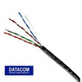 DATACOM OUTDOOR UTP drát CAT5E PE, venkovní, Fca 100m černý