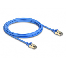 Delock Síťový kabel RJ45, Cat.8.1, F/FTP, tenký, 3 m, modrý