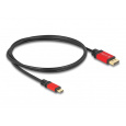 Delock Kabel USB Type-C™ na DisplayPort (DP Alt Mód) 8K 30 Hz s funkcí HDR 1 m červená