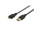 Ednet Připojovací kabel USB 3.0, typ A - micro B M / M, 1,8 m, USB 3.0, bavlna, zlato, bl