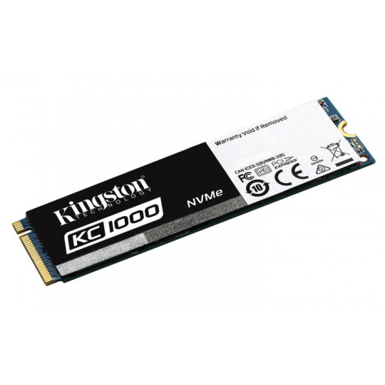 Kingston Flash SSD 960GB KC1000 PCIe Gen3 x 4, NVMe (M.2 2280)