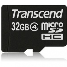 Transcend 32GB microSDHC (Class 4) paměťová karta (bez adaptéru)