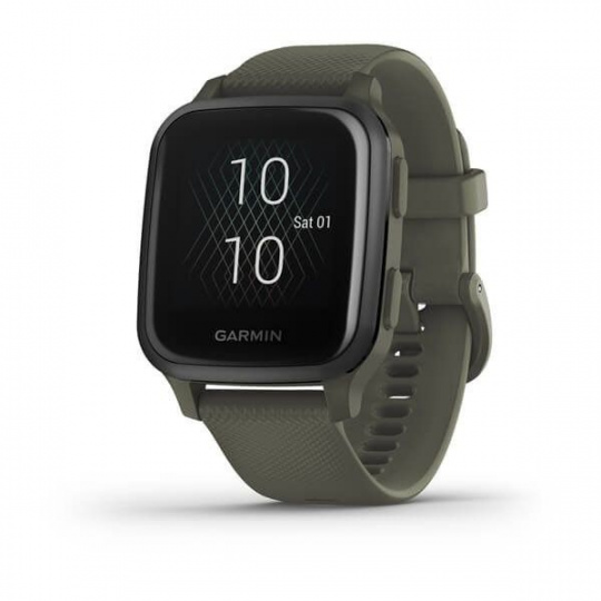 Hodinky Garmin Venu Sq Music Slate/Green band