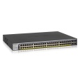 NETGEAR 48-Port Gigabit PoE+ (380W)  SmartManaged Pro Switch with 4 SFP Ports