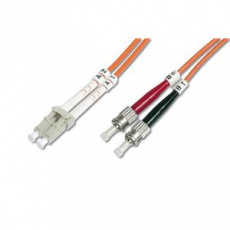 Digitus Fiber Optic Patch Cord, LC to ST Multimode, OM2, 50/125 µ, Duplex Length 7m