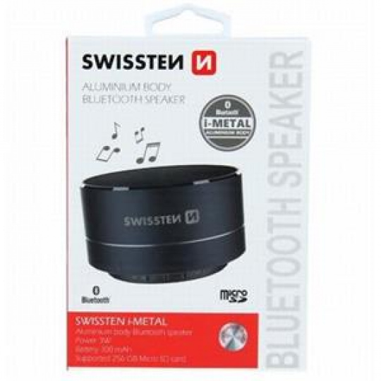 SWISSTEN BLUETOOTH SPEAKER i-METAL BLACK