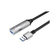 PremiumCord USB 3.2 repeater a prodlužovací kabel Male-Female, 5Gbps Aluminium 20m