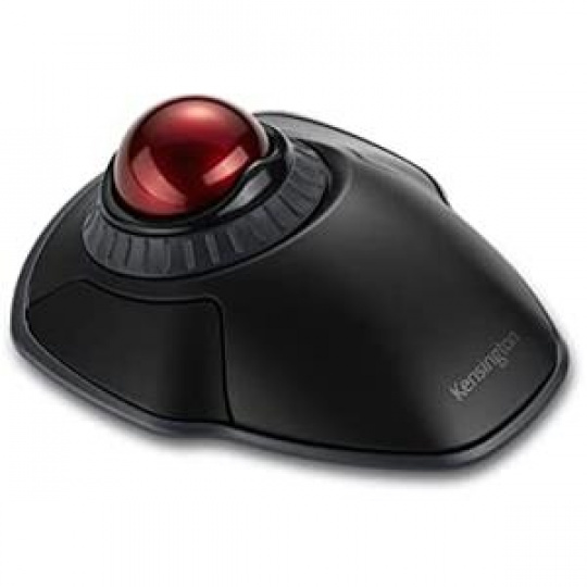 Kensington Orbit bezdrátový trackball s rolovacím kroužkem - černá