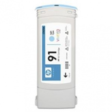 HP Ink Cartridge No. 91/Light Cyan/775ml