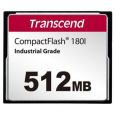 Transcend 512MB INDUSTRIAL TEMP CF180I CF CARD, (MLC) paměťová karta (SLC mode), 85MB/s R, 70MB/s W