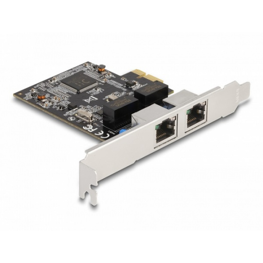 Delock PCI Express x1 karta na 2 x RJ45 Gigabit LAN