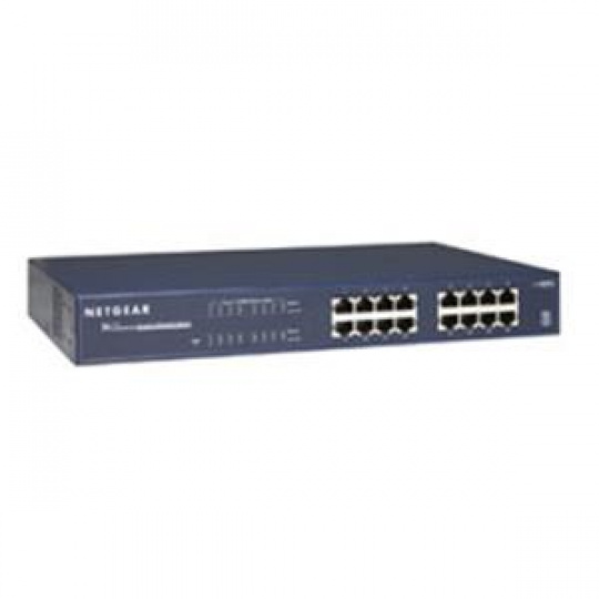 Netgear 16 x 10/100/1000 Ethernet Switch Rack-mountable - JGS516