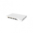 MikroTik Cloud Router Switch CRS328-24P-4S+RM, 800MHz CPU, 512MB, 24xGLAN, 4xSFP+cage, ROS L5, PSU,1U Rackmount