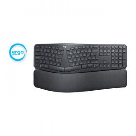 Logitech klávesnice ERGO K860, US, bezdrátová, dělená ergonomická, bluetooth,unifying