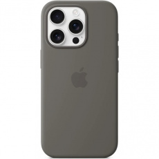 iPhone 16 Pro Max Silicone Case with MS - Stone Gr