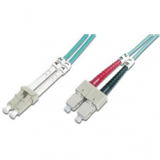 Digitus Fiber Optic Patch Cable, LC to SC, Multimode 50/125 µ, Duplex, Class OM3 10 m