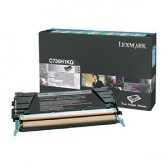 C736, X736, X738 Black High Yield Return Programme Toner Cartridge  (12K)