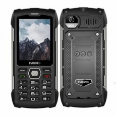 EVOLVEO StrongPhone H1, 2,8" vodotěsný odolný/2xSIM/2px/micro SDHC/5000mAh/černá-stříbrná